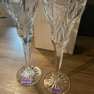 Waterford Marquis Crystal Clear Candleholders NIB